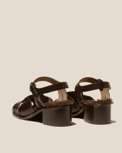Women Hereu Studio Heels|Sandals<ANCORA SQUARED HEELED SHEARLING