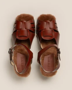 Women Hereu Studio Heels|Sandals<ANCORA SQUARED HEELED SHEARLING