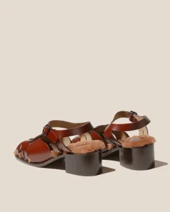 Women Hereu Studio Heels|Sandals<ANCORA SQUARED HEELED SHEARLING