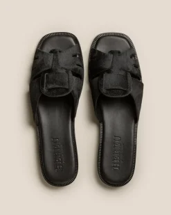 Women Hereu Studio Sandals<ANCORA SQUARED SLIDE SHORT CALF HAIR