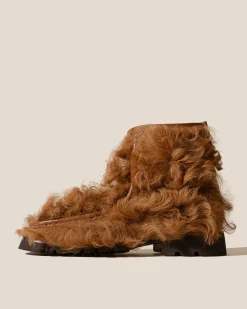 Women Hereu Studio Boots<ARMENTA LOW ZIPPED LONG HAIR