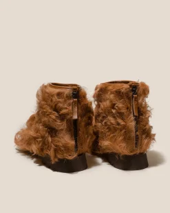 Women Hereu Studio Boots<ARMENTA LOW ZIPPED LONG HAIR